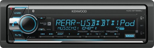  Kenwood - In-Dash CD/DM Receiver - Built-in Bluetooth - Satellite Radio-ready with Detachable Faceplate - Black