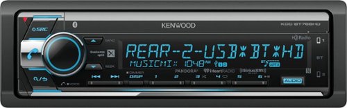  Kenwood - In-Dash CD/DM Receiver - Built-in Bluetooth - Satellite Radio-ready with Detachable Faceplate - Black