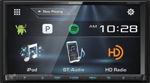  Kenwood - 7&quot; - Built-in Bluetooth - In-Dash CD/DVD/DM Receiver - Black