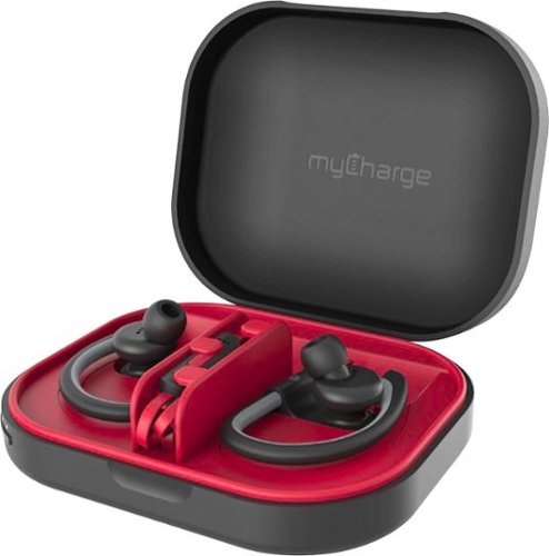  myCharge - POWER-GEARSOUND 1400 mAh Portable Charger for Most USB-Enabled Devices - Red/black