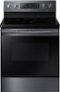 Samsung - 5.9 cu. ft. Convection Freestanding Fingerprint Resistant Electric Range - Black Stainless Steel-Front_Standard