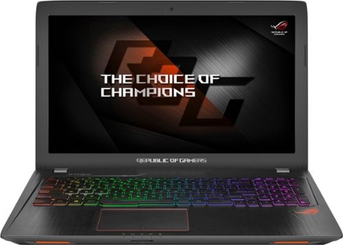  ASUS - ROG Strix GL553VD 15.6&quot; Laptop - Intel Core i7 - 16GB Memory - NVIDIA GeForce GTX 1050 - 1TB Hard Drive - Black metal, black IMR