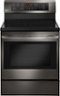 LG - 6.3 Cu. Ft. Freestanding Electric Convection Range - Black Stainless Steel-Front_Standard
