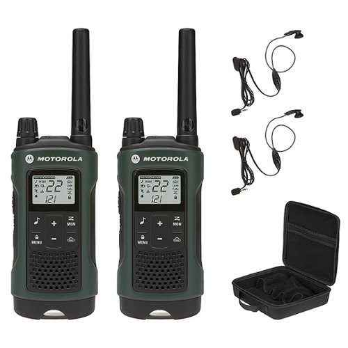 

Motorola - Solutions TALKABOUT T465 Two Way Radio - 2 Pack - Dark Green