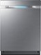 Samsung - Linear Wash 24" Top Control Tall Tub Built-In Dishwasher - Stainless Steel-Front_Standard