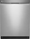 LG - 24" Top Control Smart Wi-Fi Enabled Dishwasher with QuadWash and Stainless Steel Tub - Stainless Steel-Front_Standard 
