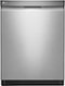 LG - 24" Top Control Smart Wi-Fi Enabled Dishwasher with QuadWash and Tub - Stainless Steel-Front_Standard