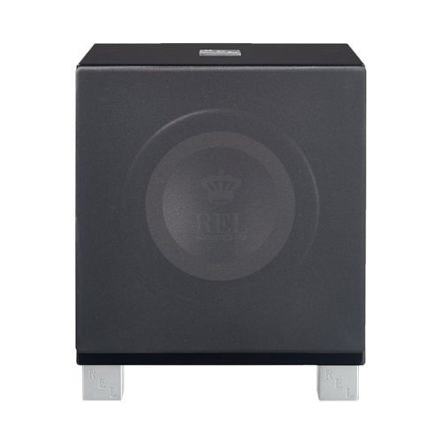 REL - T/I-Series 10" 300W Powered Wireless Subwoofer - High Gloss Black-Front_Standard 