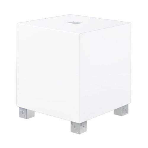 REL - T/I-Series 8" Powered Subwoofer - High Gloss White-Front_Standard 