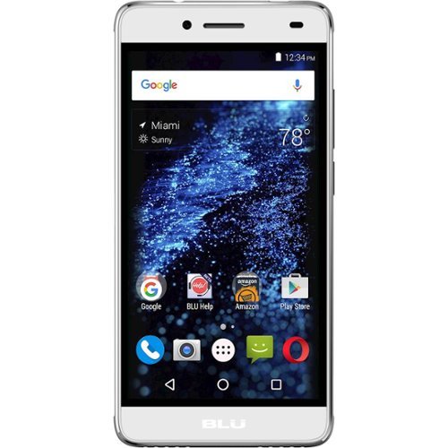 BLU - Studio Selfie 2 with 8GB Memory Cell Phone (Unlocked) - White-Front_Standard 
