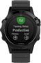 Garmin - fēnix® 5 Sapphire Smartwatch 47mm Fiber-Reinforced Polymer - Black with Black Band-Front_Standard