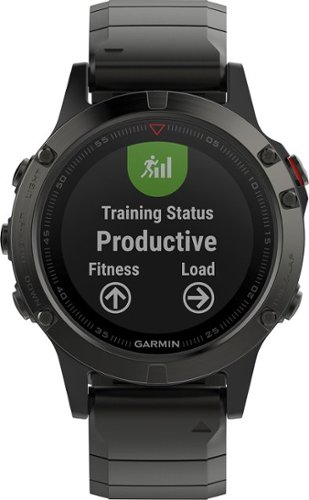 Garmin - fēnix 5 Sapphire GPS Smartwatch 30mm Fiber-Reinforced Polymer - Slate Gray