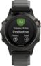 Garmin - fēnix 5 Sapphire GPS Smartwatch 30mm Fiber-Reinforced Polymer - Slate Gray-Front_Standard