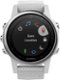 Garmin - fēnix® 5S Smartwatch 42mm Fiber-Reinforced Polymer - White with Carrara White Band-Front_Standard