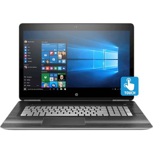 HP - Pavilion 17.3" Touch-Screen Laptop - Intel Core i7 - 12GB Memory - NVIDIA GeForce GTX 1050 - 1TB HDD + 128GB SSD-Front_Standard 