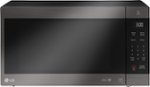 LG - NeoChef 2.0 Cu. Ft. Countertop Microwave with Smart Inverter and EasyClean - Black stainless steel - Front_Standard