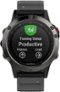 Garmin - fēnix 5 Smartwatch 47mm Fiber-Reinforced Polymer - Slate Gray with Black Band-Front_Standard