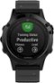 Garmin - fēnix 5 Sapphire Smartwatch 47mm Fiber-Reinforced Polymer - Black with Black Band-Front_Standard