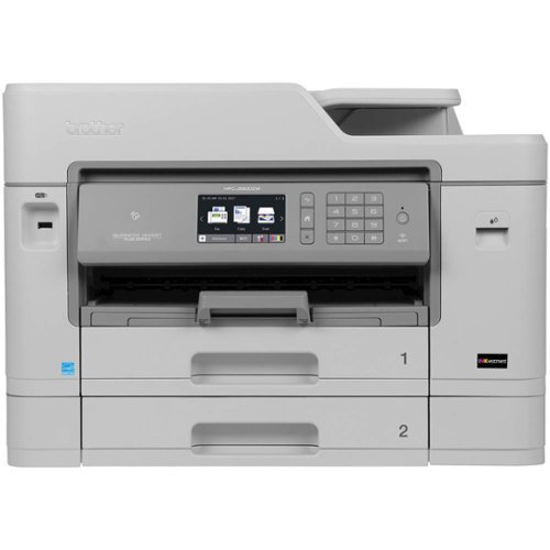 Brother - INKvestment MFC-J5930DW Wireless All-in-One Printer - Gray-Front_Standard 