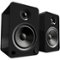 Kanto - 5-1/4" Powered Wireless 2-Way Bookshelf Speakers (Pair) - Gloss Black-Front_Standard