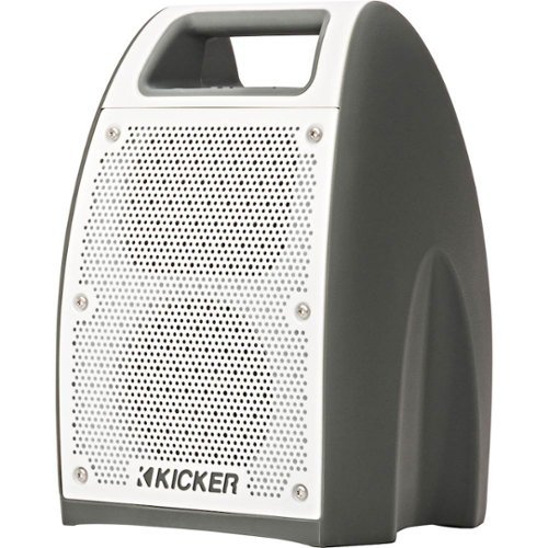 KICKER - Bullfrog JUMP BF400 Portable Bluetooth Speaker - Gray