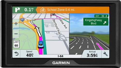  Garmin - Drive 61 LM 6.1&quot; GPS with Lifetime Map Updates - Black