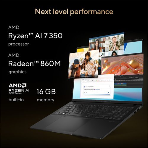 ASUS Vivobook S16 16 3K OLED Laptop - Copilot+ PC - AMD Ryzen AI 7 350 with 24GB Memory - 1TB SSD - Neutral Black WORLDWIDE DELIVERY