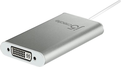  j5create - USB 2.0-to-DVI Display Adapter - Silver