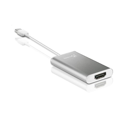 j5create USB 2.0 HDMI Display Adapter - Silver WORLDWIDE DELIVERY