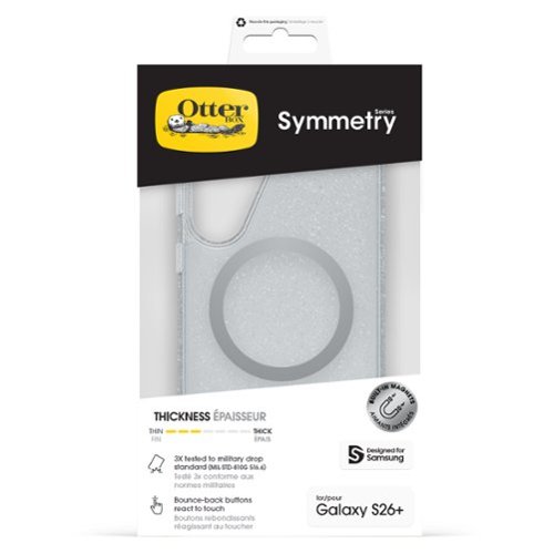 OtterBox Symmetry Series Hard Shell for Samsung Galaxy S26+ - Silver WORLDWIDE DELIVERY