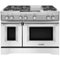 KitchenAid - 6.3 Cu. Ft. Self-Cleaning Freestanding Double Oven Dual Fuel Convection Range - Imperial white-Front_Standard