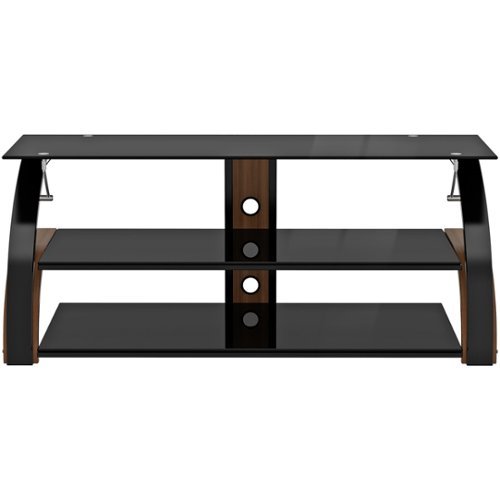 Z-Line Designs - TV Stand for Most Flat-Panel TVs Up to 70" - Black-Front_Standard 