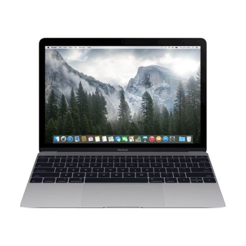Apple - Macbook® 12" Pre-owned Laptop - Intel Core M - 8GB Memory - 256GB Solid State Drive - Space Gray-Front_Standard 