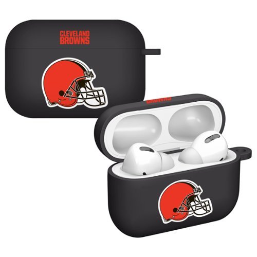 Artinian - Cleveland Browns AirPods Pro Silicone Case Cover - Black-Front_Standard 