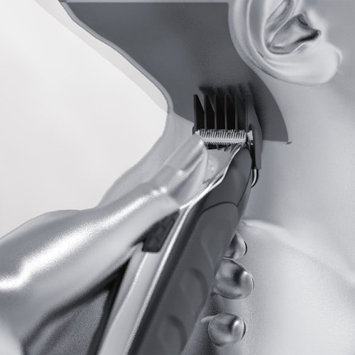 Wahl Lithium Ion Rechargeable Trimmer - Black/silver SHOP ONLINE