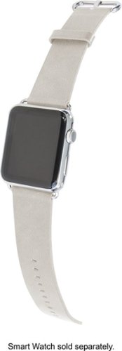  Trident - Leather Watch Strap for Apple Watch 38mm - Antique white