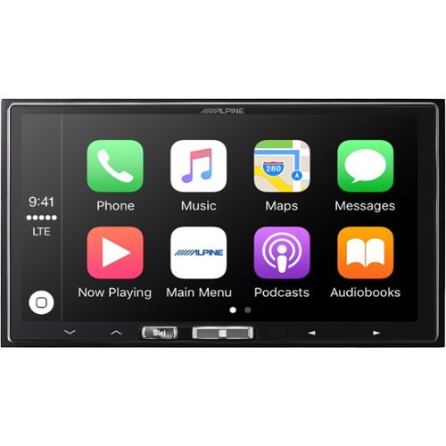  Alpine - 7&quot; - Apple CarPlay™ - Built-in Bluetooth - In-Dash Receiver - Black