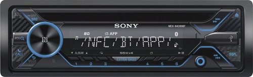  Sony - In-Dash CD/DM Receiver - Built-in Bluetooth with Detachable Faceplate - Black
