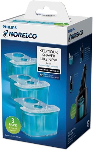 Philips Norelco Cleaning Cartridge for SmartClean Systems (3-Pack) - Blue WORLDWIDE DELIVERY