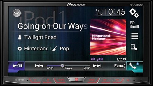  Pioneer - 7&quot; - Android Auto/Apple CarPlay™ - Built-in Bluetooth - In-Dash CD/DVD/DM Receiver - Black