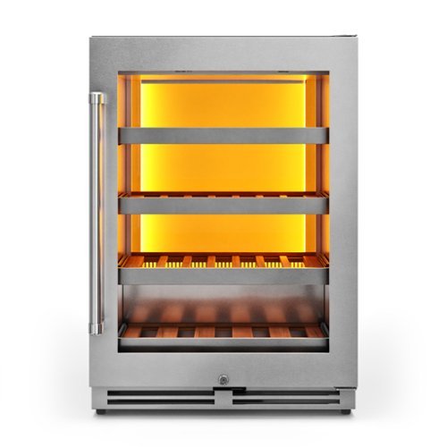 Thor Kitchen - 45 Bottle Built-In Single Zone Wine Cooler - Stainless Steel