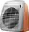 DeLonghi - SafeHeat Fan Heater - Gray/Orange-Angle_Standard