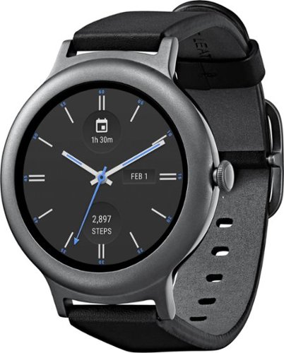  LG - Watch Style Smartwatch 42.3mm Stainless Steel - Titanium