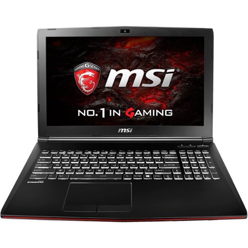 MSI - 15.6" Laptop - Intel Core i7 - 16GB Memory - NVIDIA GeForce GTX 1060 - 1TB Hard Drive + 256GB Solid State Drive - Black-Front_Standard 