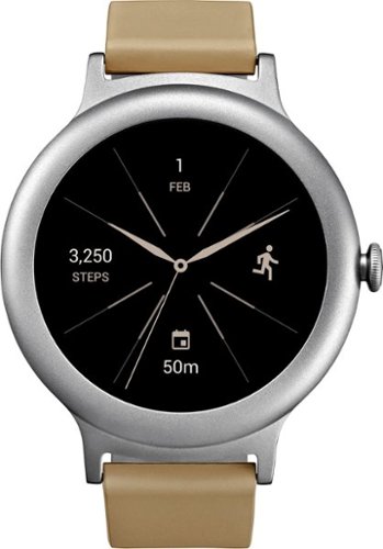  LG - Watch Style Smartwatch 42.3mm Stainless Steel - Silver
