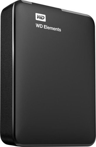  WD - Elements Portable 3TB External USB 3.0 Portable Hard Drive - black