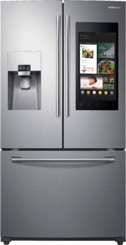  Samsung - Family Hub 24.2 Cu. Ft. 3-Door French Door Refrigerator - Stainless Steel