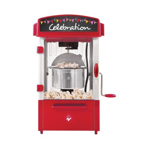 Holstein Housewares - 10-Cup Popcorn Maker - Red
