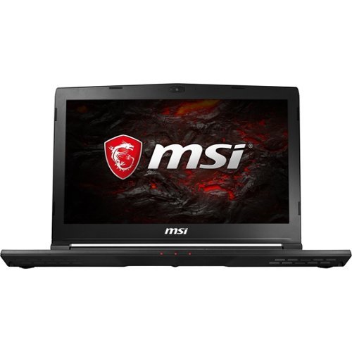 MSI - 14" Laptop - Intel Core i7 - 16GB Memory - NVIDIA GeForce GTX 1060 - 1TB Hard Drive + 128GB Solid State Drive - Aluminum black-Front_Standard 