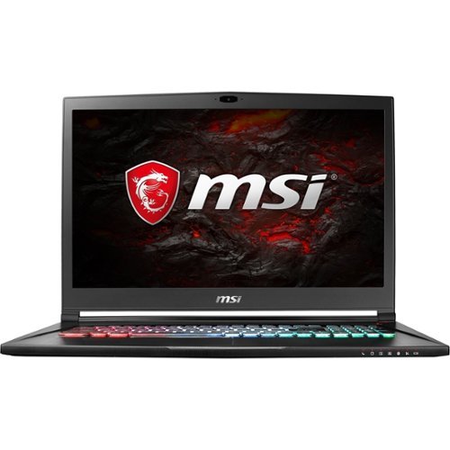 MSI - 17.3" 4K Ultra HD Laptop - Intel Core i7 - 16GB Memory - NVIDIA GeForce GTX 1060 - 2TB HDD + 512GB Solid State Drive - Aluminum black-Front_Standard 